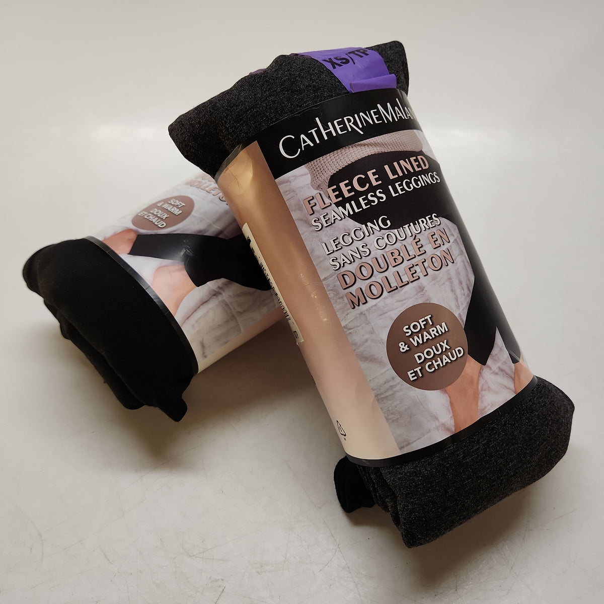 Catherine Malandrino Fleece Lined Seamless Leggings 2pk Morrow's of