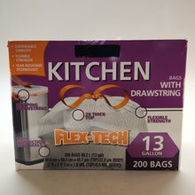 Load image into Gallery viewer, Store Brand 13 Gallon Kitchen Drawstring Garbage Bags