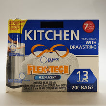 Load image into Gallery viewer, Store Brand 13 Gallon Kitchen Drawstring Garbage Bags