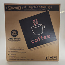 Load image into Gallery viewer, LED Lighted NANO Coffee Sign *SALE*