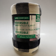 Load image into Gallery viewer, Life Comfort Reversible Sherpa Plush Blanket *King*