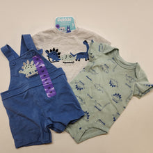 Load image into Gallery viewer, Pekkle 3pc Overall, Bodysuit & Shirt Set