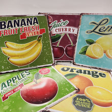Load image into Gallery viewer, Decorative Metal Fruit Signs *SALE*