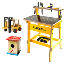 Load image into Gallery viewer, STANLEY Kids' Workbench Tool Set & 2 Wooden Kits
