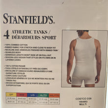 Load image into Gallery viewer, Stanfield's Men's Athletic Tank Tops 4pk