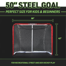 Load image into Gallery viewer, NHL 50in. Steel Hockey Goal