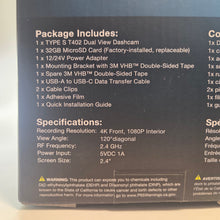 Load image into Gallery viewer, Type S 4k Dashcam