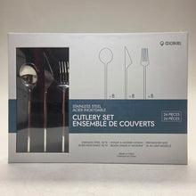Load image into Gallery viewer, Golden Bell 24pc Cutlery Set