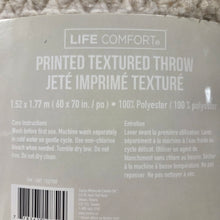 Load image into Gallery viewer, Life Comfort Printed Textured Throw