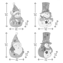 Load image into Gallery viewer, LED Holiday 4pk Figurine
