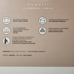 Bugatti Leather Tote Bag