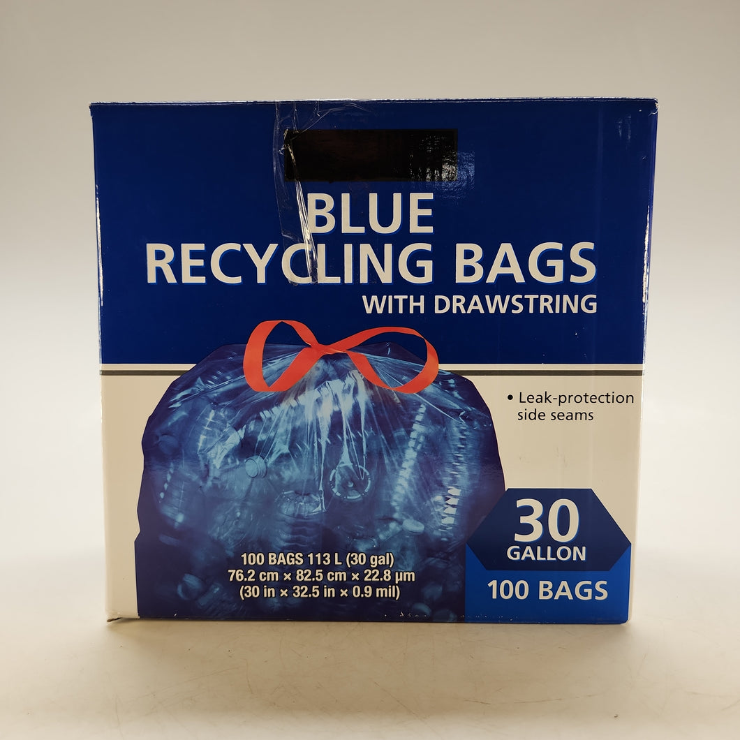 Store Brand 30 Gallon Blue Recycling Bags