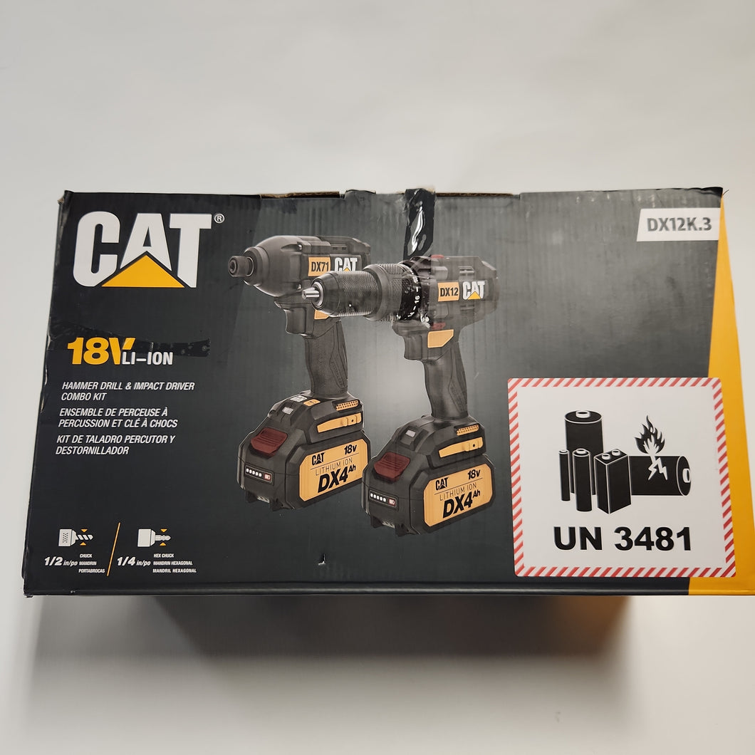 CAT Hammer Drill + Impact Driver Combo Kit