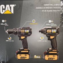 Load image into Gallery viewer, CAT Hammer Drill + Impact Driver Combo Kit
