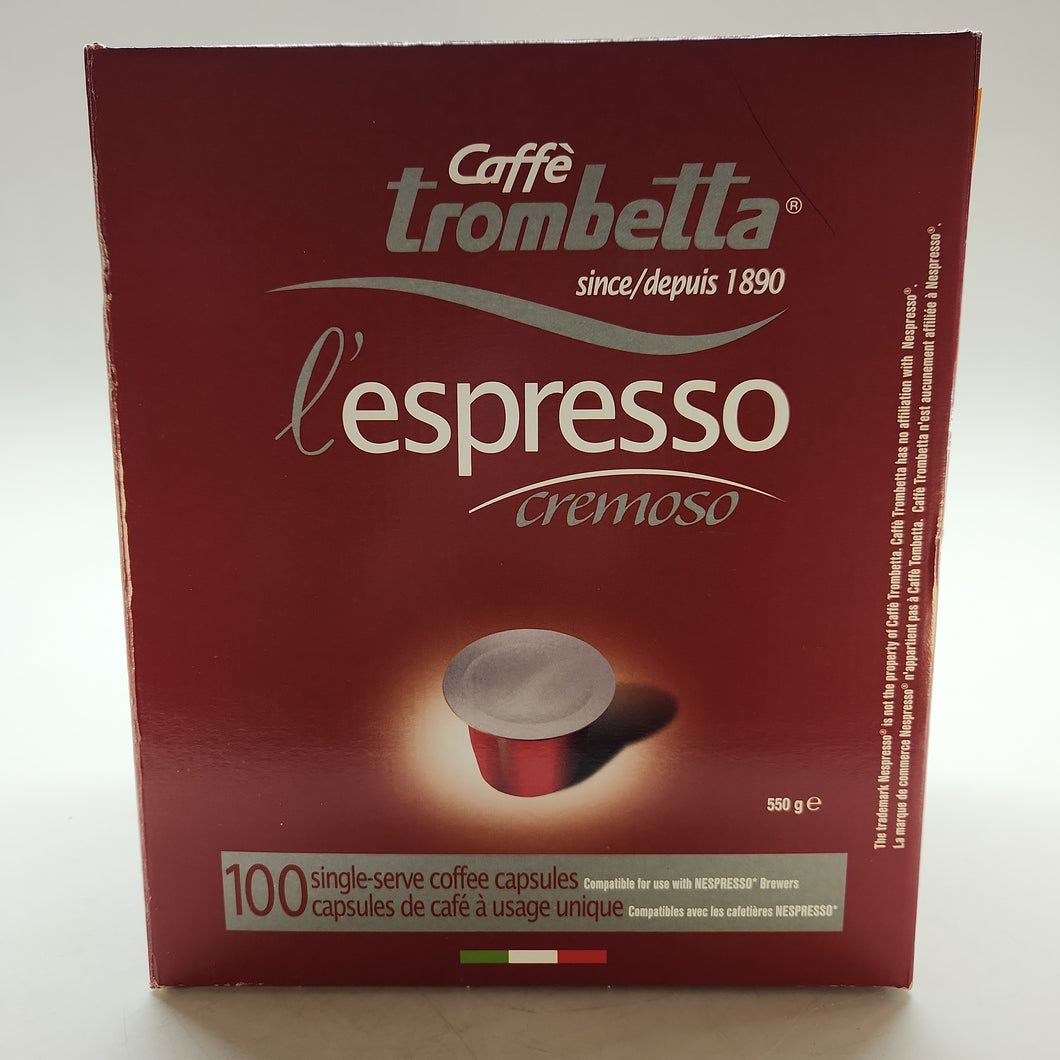 Caffè Trombetta L'Espresso Cremoso Coffee Capsules
