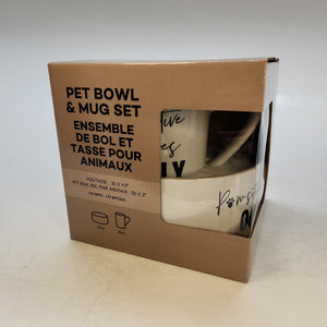 Pet Bowl & Mug Set