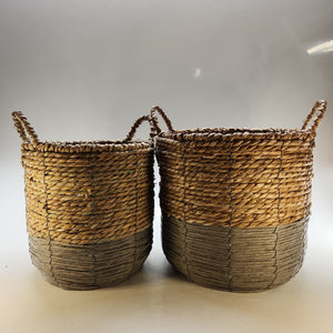 Delray Seagrass Woven Baskets 2pk