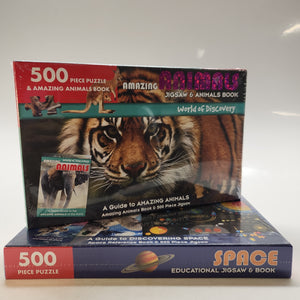 Jigsaw 500pc + Book Set