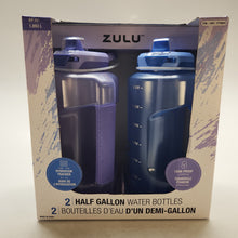 Load image into Gallery viewer, ZULU Half Gallon Water Bottle 2pk
