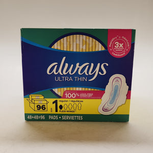 Always Ultra Thin Regular 96pk