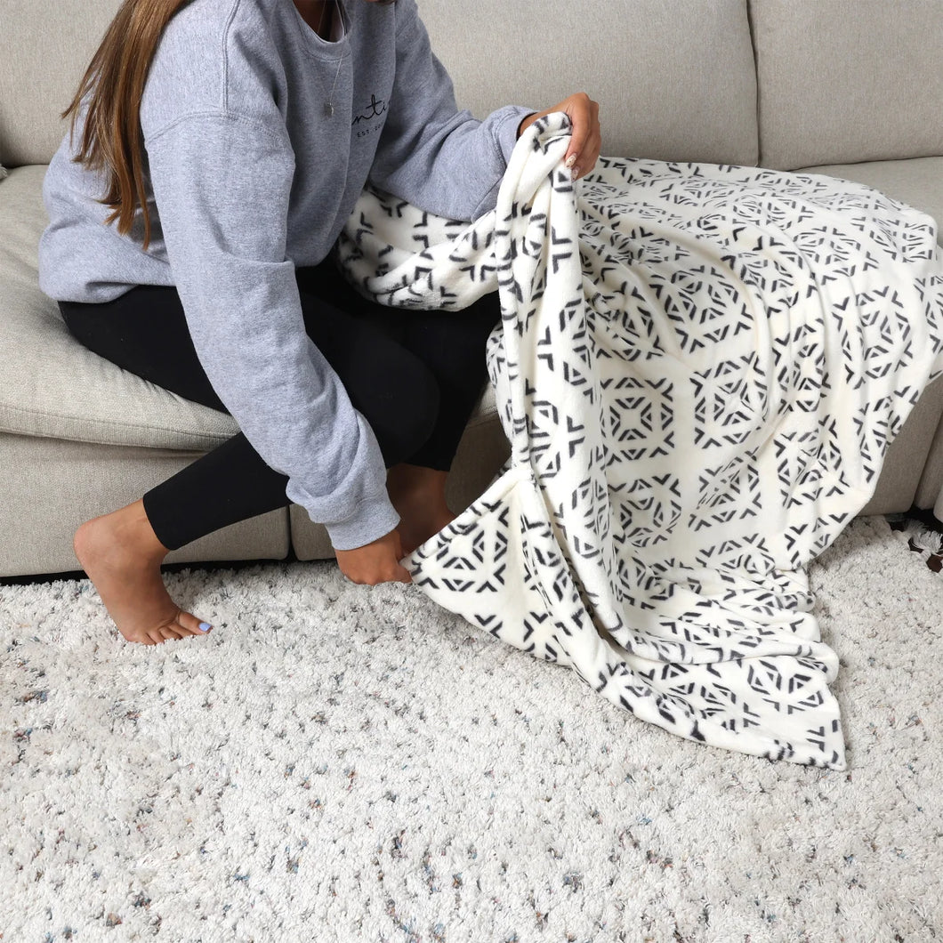 Life Comfort Plush Foot Pocket  Throw