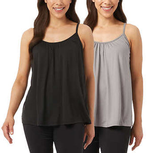 32° Women's Cami With Built-In Bra 2pk