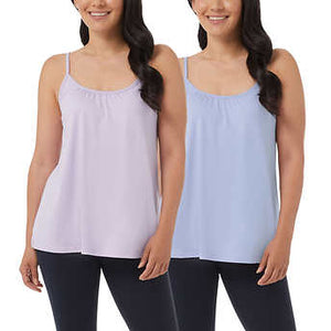 32° Women's Cami With Built-In Bra 2pk