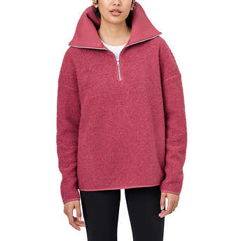 Elle Women's Quarter Zip Fleece Pullover