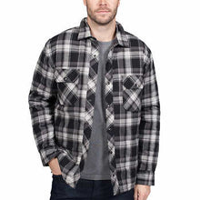 Load image into Gallery viewer, BC Clothing Insulated Snap Plaid Flannel Button Up
