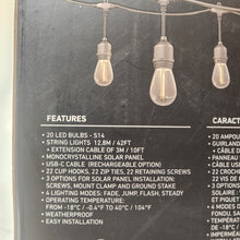 Load image into Gallery viewer, Artika Solar Blaze 20 Bulb Solar String Lights

