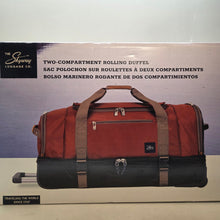 Load image into Gallery viewer, The Skyway Luggage Co. Two-Compartment Rolling Duffel
