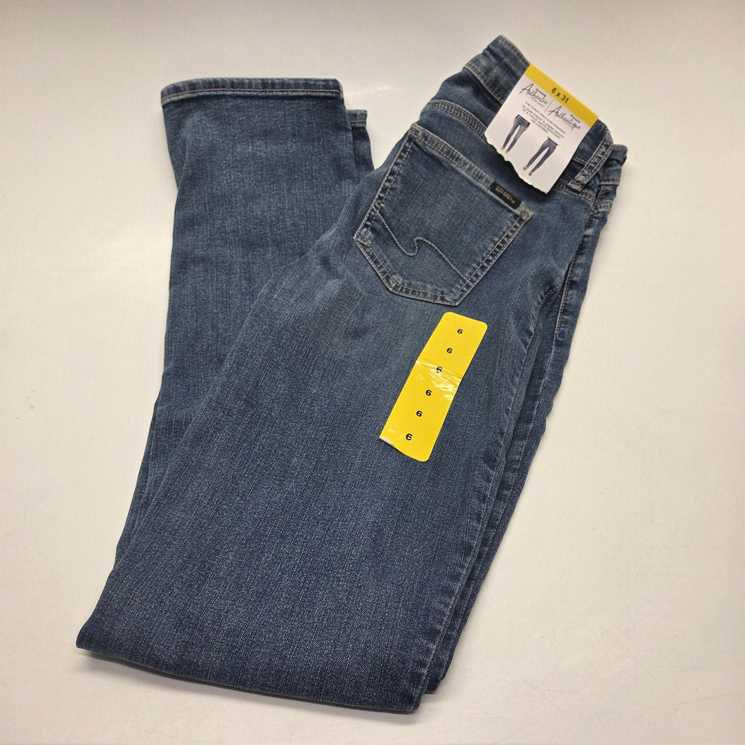 Authentic Women's Curvy High Slim Straight Jeans