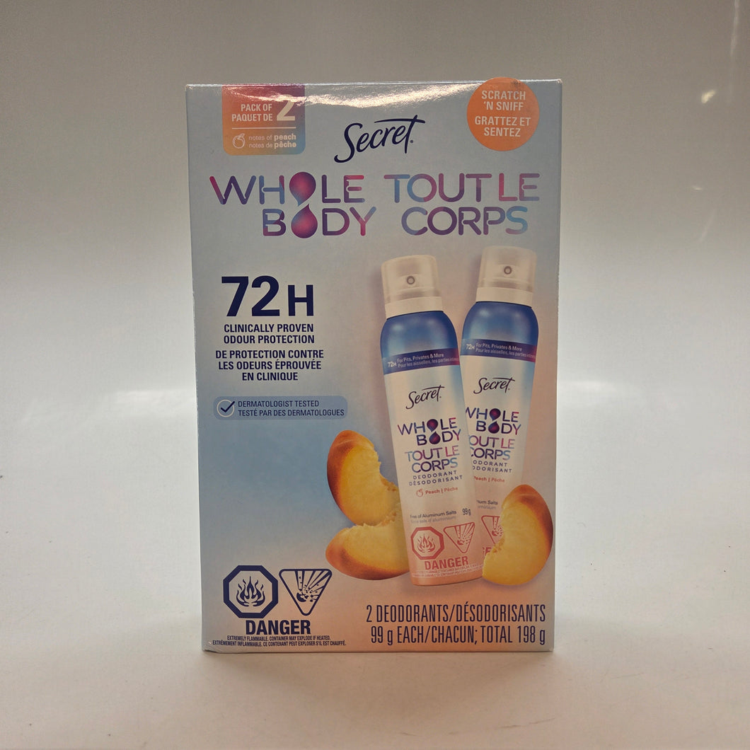 Secret Whole Body Deoderant Spray
