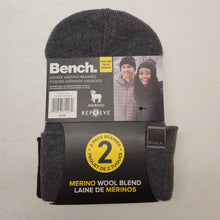 Load image into Gallery viewer, Bench Unisex Merino Beanies 2pk
