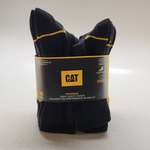 CAT Crew Length Socks 10pk
