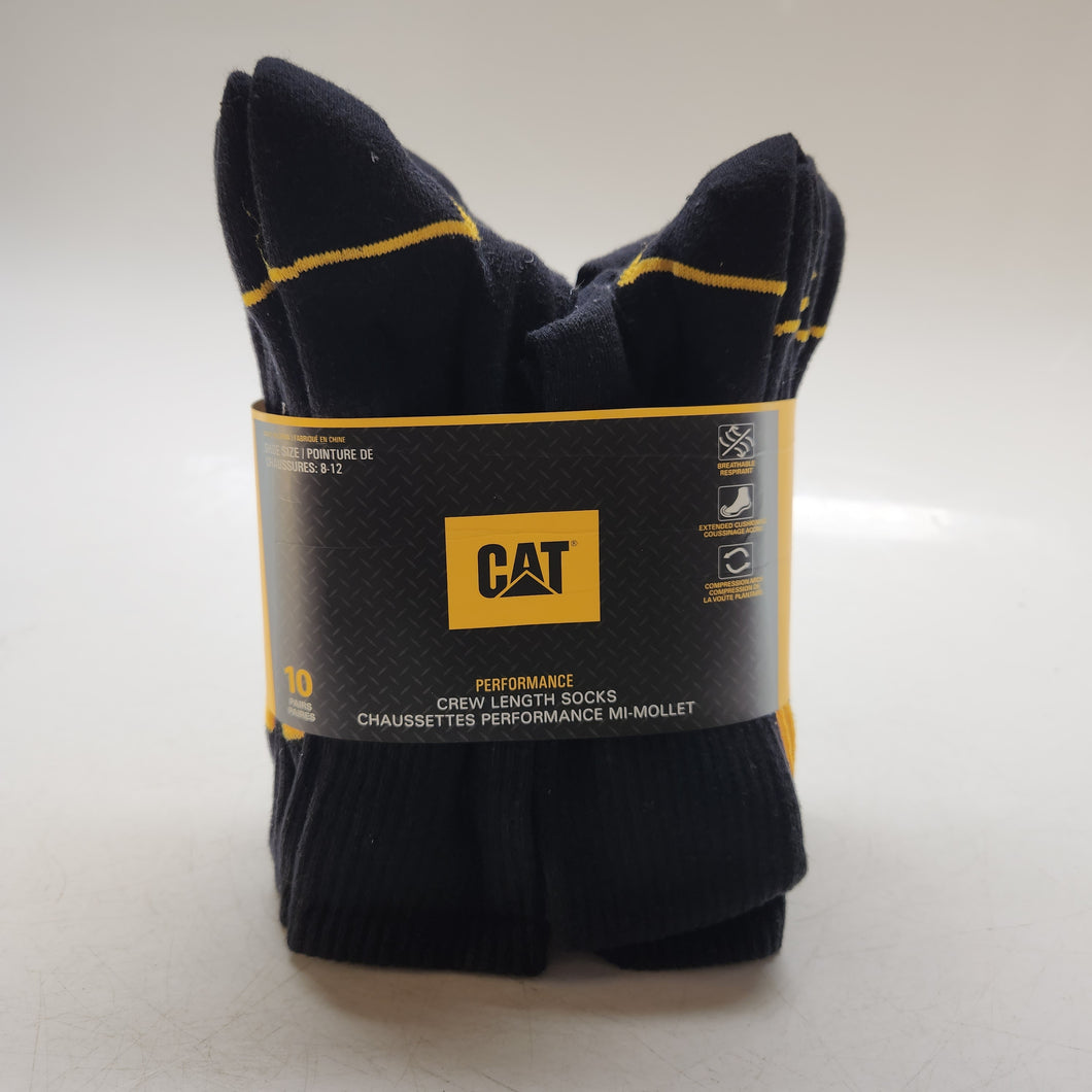 CAT Crew Length Socks 10pk