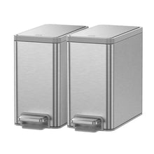 Load image into Gallery viewer, EKO Stainless Steel 6.7L Trash Bin 2pk
