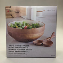 Load image into Gallery viewer, Home Inspiration 3pc Wood Serving Bowl Set
