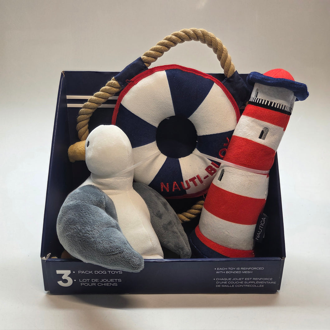 Nautica Dog Toys 3pk
