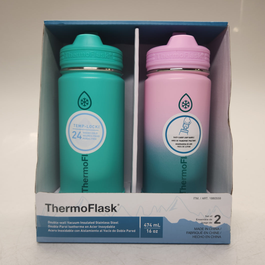 ThermoFlask Insulated Stainless Steel Water Bottle 474ml