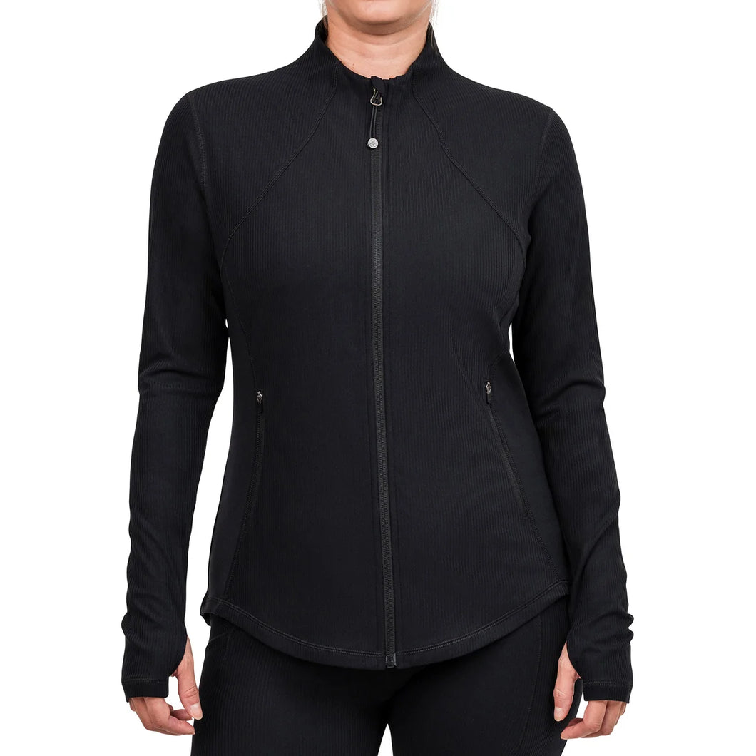 Tuff Athletics Women's Ribbed Zip-Up
