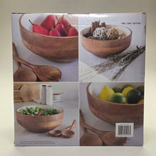 Load image into Gallery viewer, Home Inspiration 3pc Wood Serving Bowl Set
