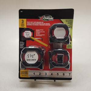 Blu-Mol Heavy Duty Tape Measure 3pc