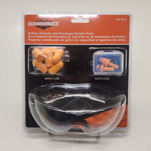 Diamondback Safety Glasses & Earplugs Pack