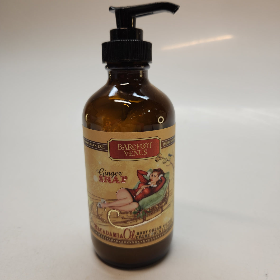 Barefoot Venus Ginger Snap Macadamia Oil Body Cream