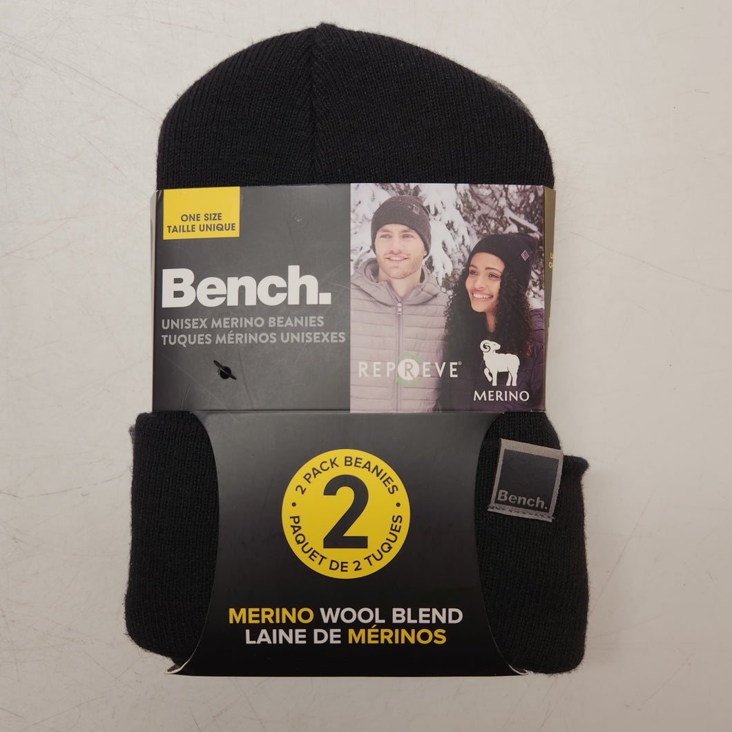 Bench Unisex Merino Beanies 2pk