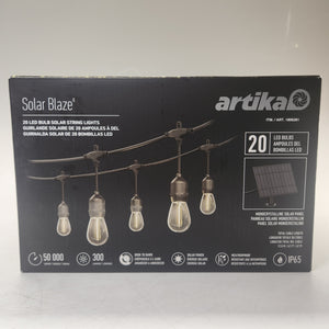 Artika Solar Blaze 20 Bulb Solar String Lights