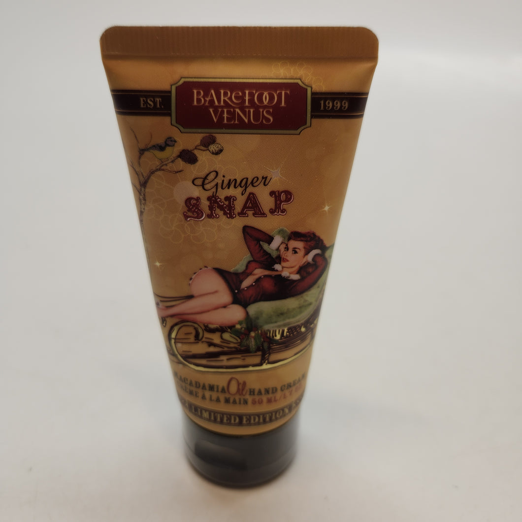 Barefoot Venus Ginger Snap Macadamia Oil Hand Cream