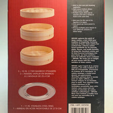 Load image into Gallery viewer, InFuse 4pc Bamboo Steamer Set
